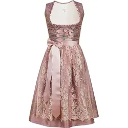 Edelnice Dirndl Madeleine 40 - Trachtenmode in elegantem Rosé, aus 100% Polyester Mikrofaser für hohen Tragekomfort und perfekte Passform.