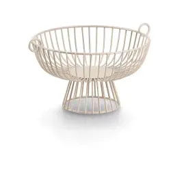 Zeller Present Schale, Metall, 1-tlg - Moderner Obstkorb - Schalen - Der moderne Obstkorb mit 35 x 30 x 20 cm bietet viel Platz und eignet sich ideal zur Präsentation und Dekoration. Auch in kleinerer Größe erhältlich.