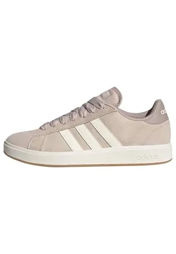 adidas Leder Sneaker GRAND COURT BASE 00s für Damen - Taupe - Größe 37.33 - Stylische Leder Sneaker GRAND COURT BASE 00s von adidas in Taupe, ideal für den Alltag. Bequemes Textil-Innenmaterial und robuste Synthetik-Außensohle.