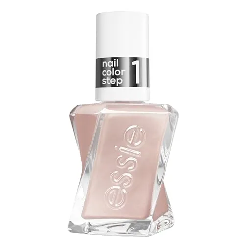 essie Gel Couture Nagellack Last Nightie - Gellack in Rosa, langanhaltend bis zu 15 Tage, glänzendes Finish ohne UV-Licht – perfekte Maniküre für Zuhause!