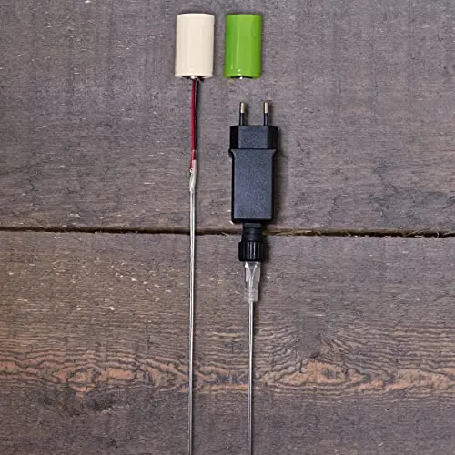 Batterie Netzteil Adapter 2X C Baby LR14 Batterien 3,2V Wandler 4m Kabel Netzteil