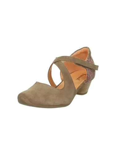 Think! Damen AIDA Halbschuhe - Chromfrei gegerbte Nachhaltigkeit in Taupe/Kombi 3000 - Laufschuhe mit flexibler Laufsohle für hohen Tragekomfort und umweltfreundliche Materialien.