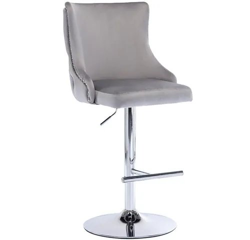 WAHSON OFFICE CHAIRS Barhocker höhenverstellbar Barstuhl aus Samt mit Löwenkopf 2er Set