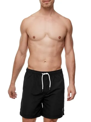 Indicode Herren Ferguson Badehose mit Tunnelzug und Taschen – Navy, Größe L - Sportliche Badehose mit elastischem Bund und praktischen Taschen. Ideal für Freizeitaktivitäten im Sommer. Hochwertige Verarbeitung und modernes Design bieten Komfort und Stil!