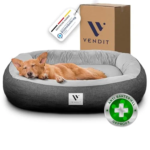 Vendit Orthopädisches Hundebett XL – Hochwertige Memory Foam Matratze, antibakteriell, wasserfest & langlebig - Entdecken Sie das Vendit Hundebett XL mit hochwertiger Memory Foam Matratze, die perfekten Komfort bietet. Der abnehmbare Bezug ist pflegeleicht und das Design sorgt für einen sicheren Halt. Ideal für aktive Hunde!