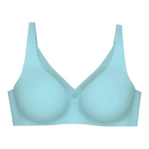 Triumph True Shape Sensation T N01 Minimizer-BH ohne Bügel - 70F Silver Blue - Minimizer-BH ohne Bügel für maximale Bewegungsfreiheit, atmungsaktiv und nahtlos - ideal für den Alltag.
