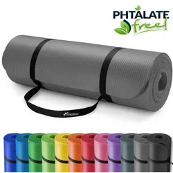 TRESKO Yogamatte Phthalatfrei - Rutschfeste Fitnessmatte mit Tragegurt - Sportmatte für Yoga, Pilates und Fitness, phthalatfrei und gelenkschonend mit rutschfester Oberfläche für sicheren Stand.