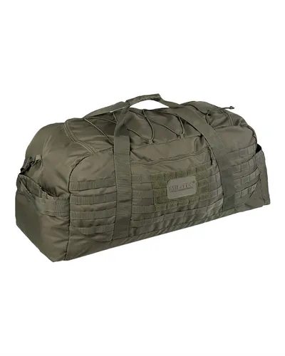 Mil-Tec Combat Fliegertasche Oliv Einheitsgröße - Gürteltasche mit Tragegriffen und abnehmbarem Mil-Tec Patch, ideal für den Einsatz im Freien und robust im Design.