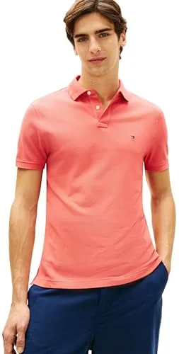 Tommy Hilfiger Herren 1985 Regular Polo Shirt - Vintage Red, XXL - Authentisches Poloshirt von Tommy Hilfiger, nachhaltig produziert und ideal für einen lässigen Look. Perfekt für jede Gelegenheit!