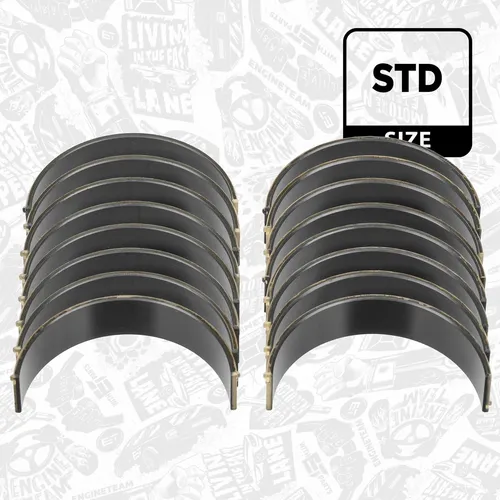 Pleuellagersatz BMW N63B44A/B/C & N62B40A/B - Motor-, Pleuel- & Hauptlager, hochwertiger Trimetall Pleuellagersatz für zuverlässige Leistung und Langlebigkeit, passend bis Produktionsdatum 03.2011