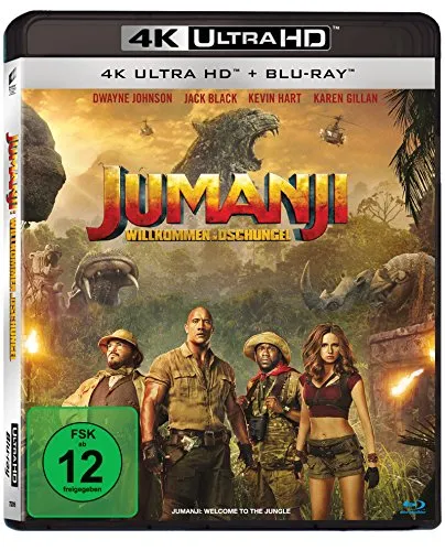Jumanji: Willkommen im Dschungel (4K-UHD+Blu-ray)