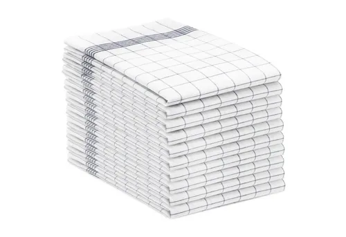 ZOLLNER Geschirrtuch Set, 10-tlg, 100% Baumwolle - Hochwertige Geschirrtücher in großzügiger Größe (50x70 cm), ideal für Küche und Camping. Hoch saugfähig und bis 95 °C waschbar – perfekter Begleiter für Sauberkeit und Ordnung!