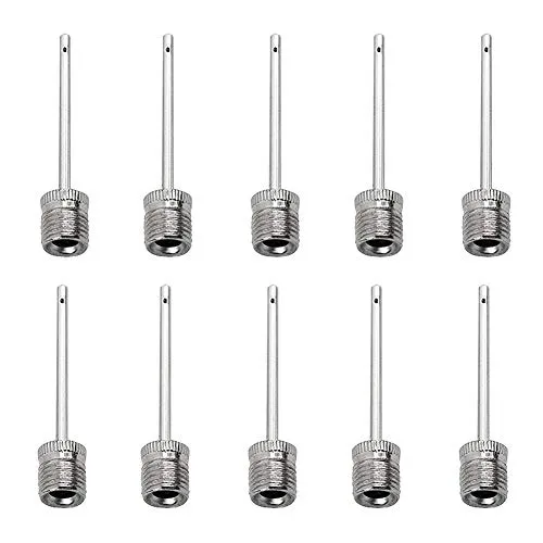 Stück Silber Ballpumpe Nadeln, XCOZU Ballnadel Ballpumpennadel, Ballpumpe Fußball/Ballpumpen Ventilnadeln für Fußbälle, Rugby-Bälle, Volleybälle, Netball-Bälle, Ventiladapter 10