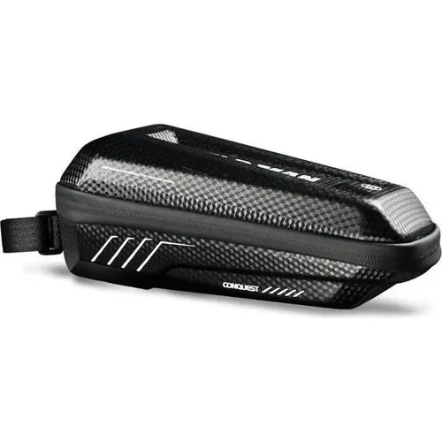 Wildman Bicycle accessory traveling bag for bike frame with zipper 1L E5S black (1 l, Rahmentasche) (59962640)