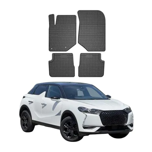 OMAC Auto-Fußmatten für DS DS3 Crossback 2018-2025 - Fahrzeugspezifische Gummimatten, rutschfest und wasserdicht, bieten perfekten Schutz und einfache Reinigung für den Innenraum Ihres DS DS3 Crossback.