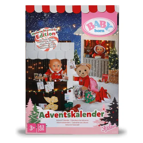 Baby Born Adventskalender mit 24 Überraschungen - Adventskalender für BABY born Puppen (43 cm) mit 24 tollen Überraschungen, die das Spielvergnügen erweitern und abwechslungsreich gestalten.