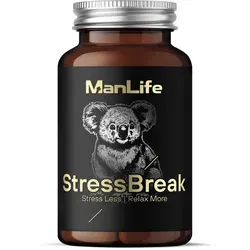 Anti-Stress Kapseln mit Ashwagandha, Passionsblume, Melisse, Baldrian, Tryptophan – Beruhigungsmittel für innere Ruhe, Entspannung, besseren Schlaf