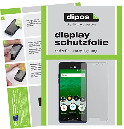 dipos I 6X Schutzfolie matt kompatibel mit Doro 8035 Folie Displayschutzfolie