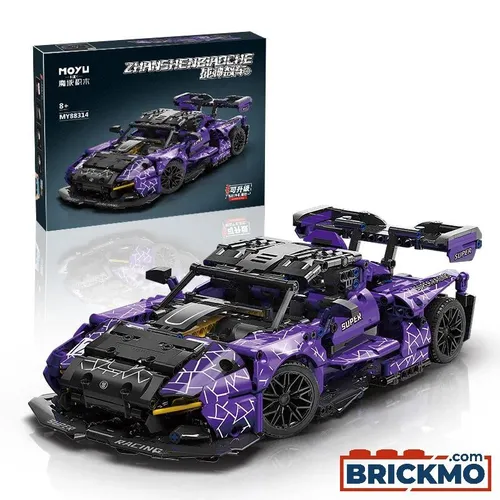 MoYu Senna Sportauto lila MY88314 – Baukasten für kreative Konstruktionen - Das MoYu Senna Sportauto MY88314 in lila begeistert mit einem einzigartigen Design und fördert die Kreativität beim Bauen. Perfekt für kleine Ingenieure und Spielvergnügen!
