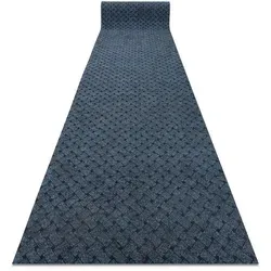 rugsX Türmatte Blau, Rechteckig, 100x440 cm - Praktische und stilvolle Türmatte in Blau, rechteckig und aus robustem Textil. Ideal für den Eingangsbereich, um Schmutz zu reduzieren und Ihren Raum zu verschönern.