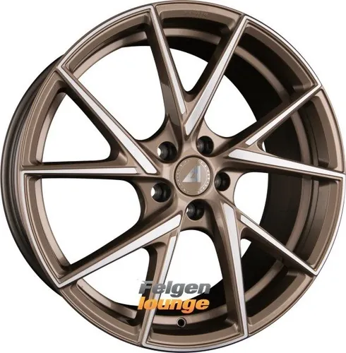 Alutec ADX.01 Felge 8.5x19" ET50 - Vielspeichen Alufelge in Metallic-Bronze Frontpoliert, ideal für sportliche Fahrzeuge, mit einer maximalen Traglast von 710 kg.
