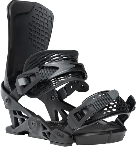 YES CONDA Bindung 2026 pitch black - M - Hochwertige Snowboard-Bindung für ambitionierte Riderinnen. Reaktives Design sorgt für präzise Kontrolle und Komfort. Ideal für vielseitige All-Mountain-Einsätze, mit individueller Anpassung für optimalen Halt.