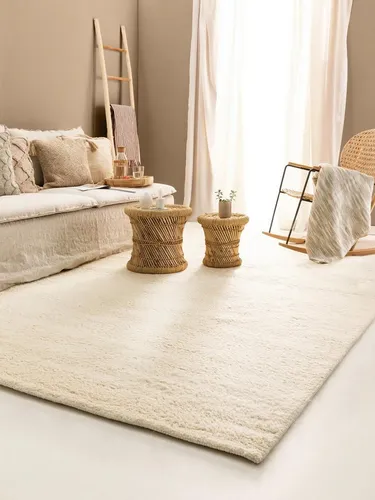 benuta Wollteppich Berber, rechteckig, 100% Wolle - Verleihe deinem Zuhause mit dem benuta Berber Wollteppich einen Hauch von Eleganz. Die hochwertige Wolle sorgt für ein angenehmes Wohngefühl und das zeitlose Design passt perfekt in jeden Raum.