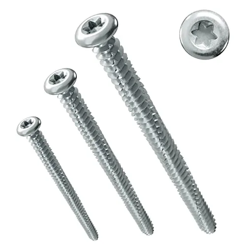 PARCO Fensterrahmenschrauben Rundkopf 7,5 x 112 mm | Pan Head | für Fensterbau | TX30 100 Stück