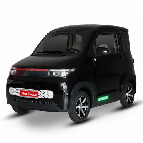 Urban Hopper Twin Plus Kabinenroller für 2 Personen - Der Urban Hopper Twin Plus ist ein kompakter 4-Rad-Elektromobil mit Straßenzulassung. Ideal für den Alltag, bietet er eine herausnehmbare Batterie und eine Höchstgeschwindigkeit von 45 km/h.