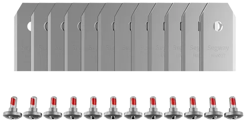 SEGWAY Ersatzklingen für Navimow X-Serie - X315E, X330E, X350E, X390E - Praktisches Set mit 12 hochwertigen Ersatzklingen für die SEGWAY Navimow X-Serie. Ideal für einen zuverlässigen Rasenschnitt und einfache Montage inkl. Schrauben.
