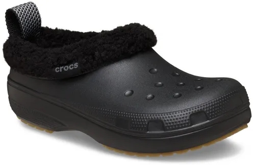 Crocs Classic Lined Shorty 36-37 EU Black - Damenschuhe mit kuscheligem Kunstfell-Futter für warmen Komfort und wasserdichtem Design, ideal für kühle, regnerische Tage – leicht und langlebig für ganztägigen Tragekomfort.