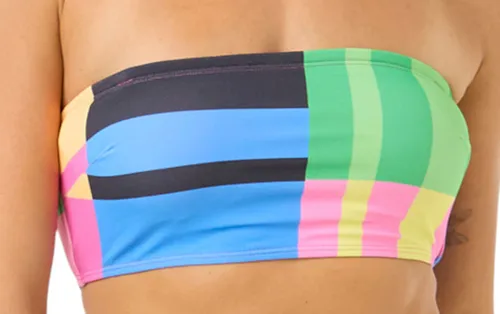 RIP CURL LAS DALIAS D-DD CROP Bikinioberteil 2025 - XS, multicolor - Bikinis mit vollem Halt für D-Cups, aus recycelter Lycra Extra Life Mikrofaser, verstellbare Träger und atemberaubendem Druck für perfekten Style und Komfort.