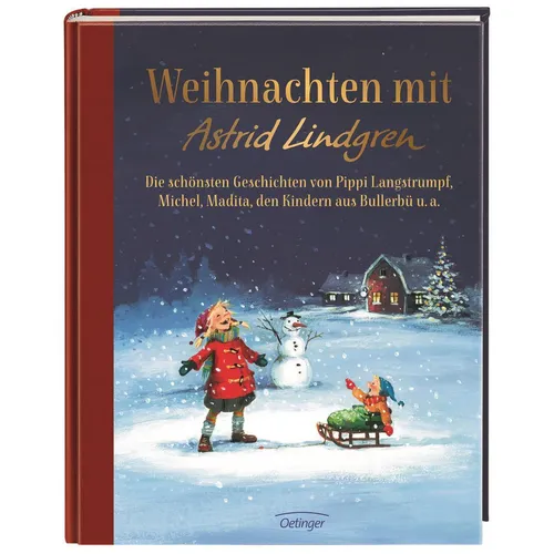 Kinderbuch Weihnachten mit Astrid Lindgren - Zauberhaftes Weihnachtsbuch von Astrid Lindgren, ideal für Mädchen, mit liebevollen Geschichten auf hochwertigem Papier in deutscher Sprache.