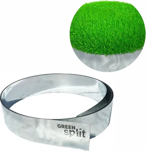 Rasenkantenband Metall Alu/Zink 20 cm x 10 Meter - Beeteinfassung | Langlebiges Rasenkantenband aus rostfreier Alu-Zink-Legierung, einfach zu verlegen und ideal für klare Gartenstrukturen.