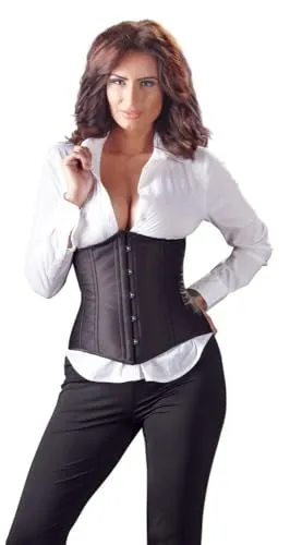 Cottelli Collection Unterbrust Corsage, X-Large - Erotische Korsagen & Bustiers mit integrierten Knochen und verführerischer Schnürung für eine traumhafte Silhouette. Einfacher Hakenverschluss für unkompliziertes An- und Ausziehen.