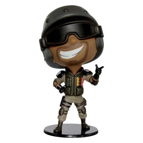 MERC Six Collection Figur Castle - Hochdetaillierte Chibi-Figur aus Rainbow Six Siege, 10 cm hoch, inkl. Bonuscode für exklusiven Waffenanhänger im Spiel. Ideal für Sammler und Fans!