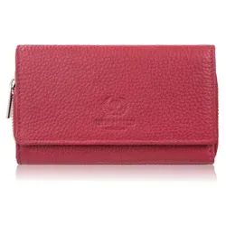 Paolo Peruzzi Damenlederbörse T-138-RD – Große rote Brieftasche - Die Paolo Peruzzi Damenlederbörse T-138-RD vereint Stil und Funktionalität. Mit 12 Kartenfächern und RFID-Schutz ist sie perfekt für den Alltag und bietet sicheren Platz für Ihre Wertsachen. Ideal für jede Handtasche!
