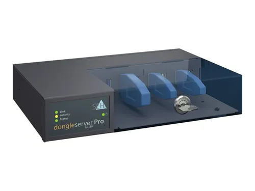 SEH dongleserver Pro - Geräteserver mit 1GbE und USB 2.0 - Router für den einfachen Zugriff auf USB-Geräte über das Netzwerk, ideal für effiziente Arbeitsabläufe und zentrale Verwaltung.