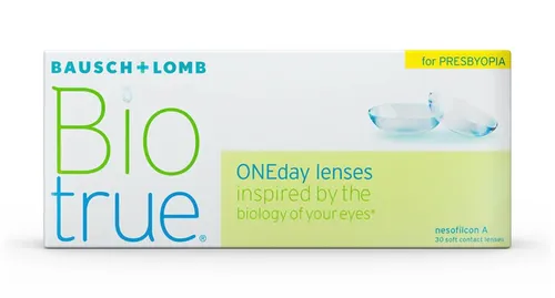 Bausch And Lomb Biotrue® ONEday Gleitsichtlinsen 30er Box - Erleben Sie mit Bausch & Lomb Biotrue ONEday für Presbyopie Tageslinsen ein angenehmes Seherlebnis dank innovativem HyperGel. Ideal für klare Sicht in allen Entfernungen und den ganzen Tag über.