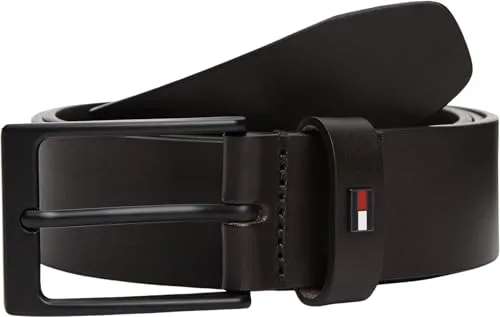 Tommy Hilfiger Herren Gürtel Layton 3,5 cm Ledergürtel, Braun (Testa Di Moro), 100 cm - IKONISCHER GÜRTEL: Der Tommy Hilfiger Gürtel überzeugt mit zeitlosem Design und passt zu jedem Outfit. Die praktische Dornschließe ermöglicht eine einfache Anpassung. Ideal für Arbeit und besondere Anlässe. Aus hochwertigem Leder für besten Tragekomfort.