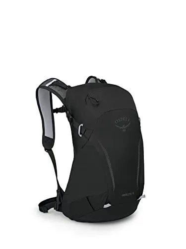 Hikelite 18 Rucksack schwarz, 18 Liter - Transport: Leichter Wanderrucksack aus 100% recyceltem Nylon, ideal für Outdoor-Abenteuer und umweltbewusste Sportler.