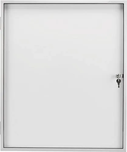 Magnetoplan Schaukasten 1215000 - Innen-Schaukasten für 4 x DIN A4, abschließbar und mit Sicherheits-Schloss. Robuste Aluminium-Einfassung und beschreibbare Rückwand für vielseitige Nutzung.