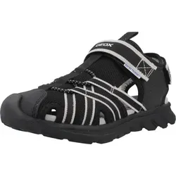 Geox GEOX SANDAL AIRADYUM - Kinder Sandalen in Schwarz 27 EU - Wanderschuhe mit atmungsaktiver RESPIRATM Technologie, individuell anpassbar durch Klettverschlüsse, ideal für aktive Kinder im Freien.