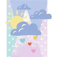 Komar Wandbild Winnie Pooh Clouds 50 x 70 cm - Wandbild aus deutschem Qualitätsvlies, ideal für Kinderzimmer oder Schlafzimmer. Strapazierfähig, geruchsfrei und FSC®-zertifiziert – ein echter Hingucker für jeden Wohnraum.