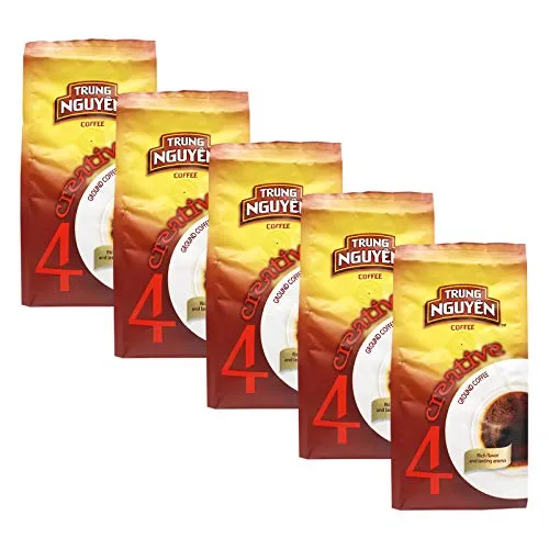 5x250g Trung Nguyen Creative 4 Vietnam Kaffee gemahlen (Arabica,Robusta,Excelsa,Catimor)