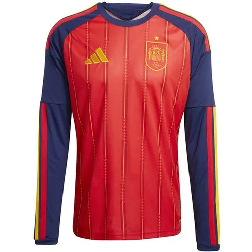 ADIDAS Herren Trikot Spanien 26 langärmliges Heimtrikot - Das langärmlige Spanien 26 Replica Heimtrikot von ADIDAS überzeugt mit atmungsaktivem Design und schmaler Passform. Hergestellt aus leichtem Material, ideal für sportliche Aktivitäten und täglichen Komfort.