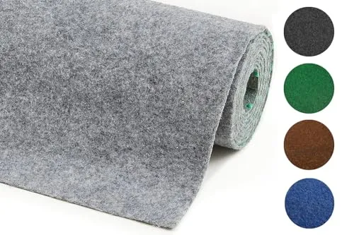 Rasenteppich Field Grau 400 x 600 cm – Robuster Kunstrasen für Balkon & Terrasse - Praktischer Rasenteppich für den Außenbereich, einfach zuschneidbar und pflegeleicht. Mit Drainagenoppen für optimale Wasserableitung. Ideal für Balkon, Terrasse und Pools.