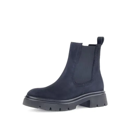 Gabor Damen Chelsea Boots - Flache Stiefeletten mit Best Fitting - Wanderschuhe mit flachem Absatz und gemütlichem Flauschfutter, perfekt für den Alltag und komfortabel bei jedem Schritt.