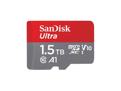 SanDisk Ultra Android microSDXC UHS-I Speicherkarte 1,5 TB - inklusive Adapter, A1 App Performance für flüssige Nutzung und bis zu 150 MB/s Lesegeschwindigkeit