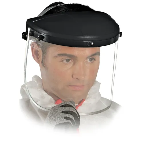 Gesichtsschutz mit Klappvisier – Sicherer Schutzhelm - Atem-, Augen- & Gehörschutz mit Polycarbonat-Aluminium-Mischung für optimalen Schutz und Komfort, ideal für handwerkliche Arbeiten.